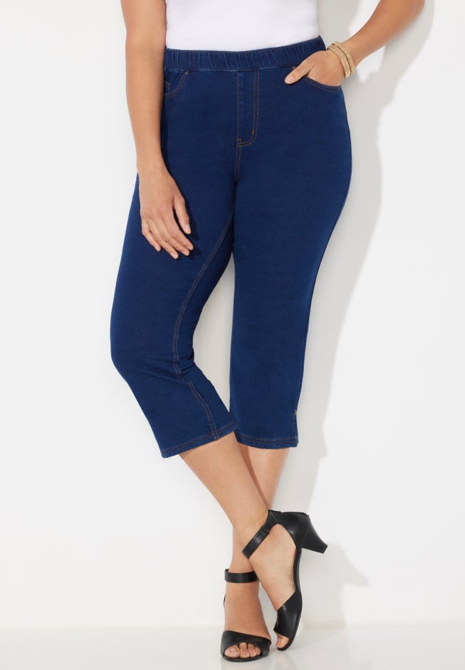 The Knit Jean Capri (With Pockets) image number 0