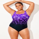 Chlorine Resistant Tank One Piece Swimsuit image number 3