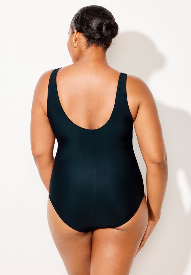 Chlorine Resistant Tank One Piece Swimsuit image number 1