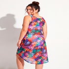 Quincy Mesh High Low Cover Up Tunic image number 1