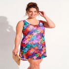 Quincy Mesh High Low Cover Up Tunic image number 2
