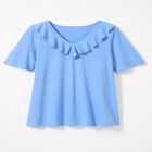 Ruffled V-Neck Short Sleeve Tee image number null