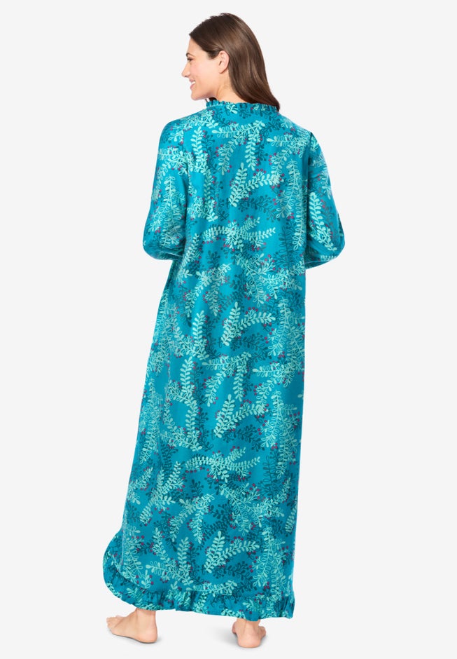 Long Flannel Nightgown image number 1