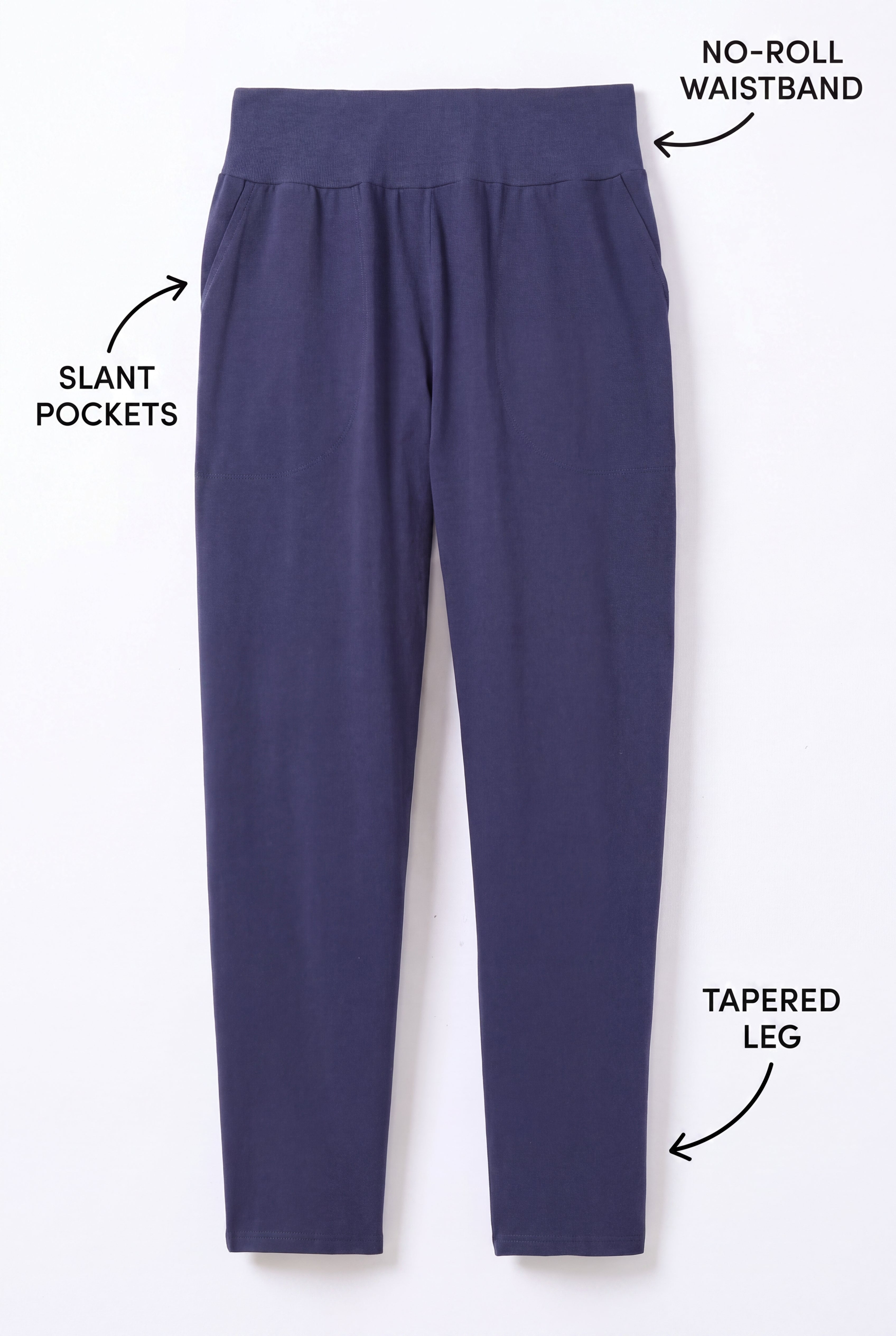 All-Day No-Roll Straight-Leg Knit Pant image number 2