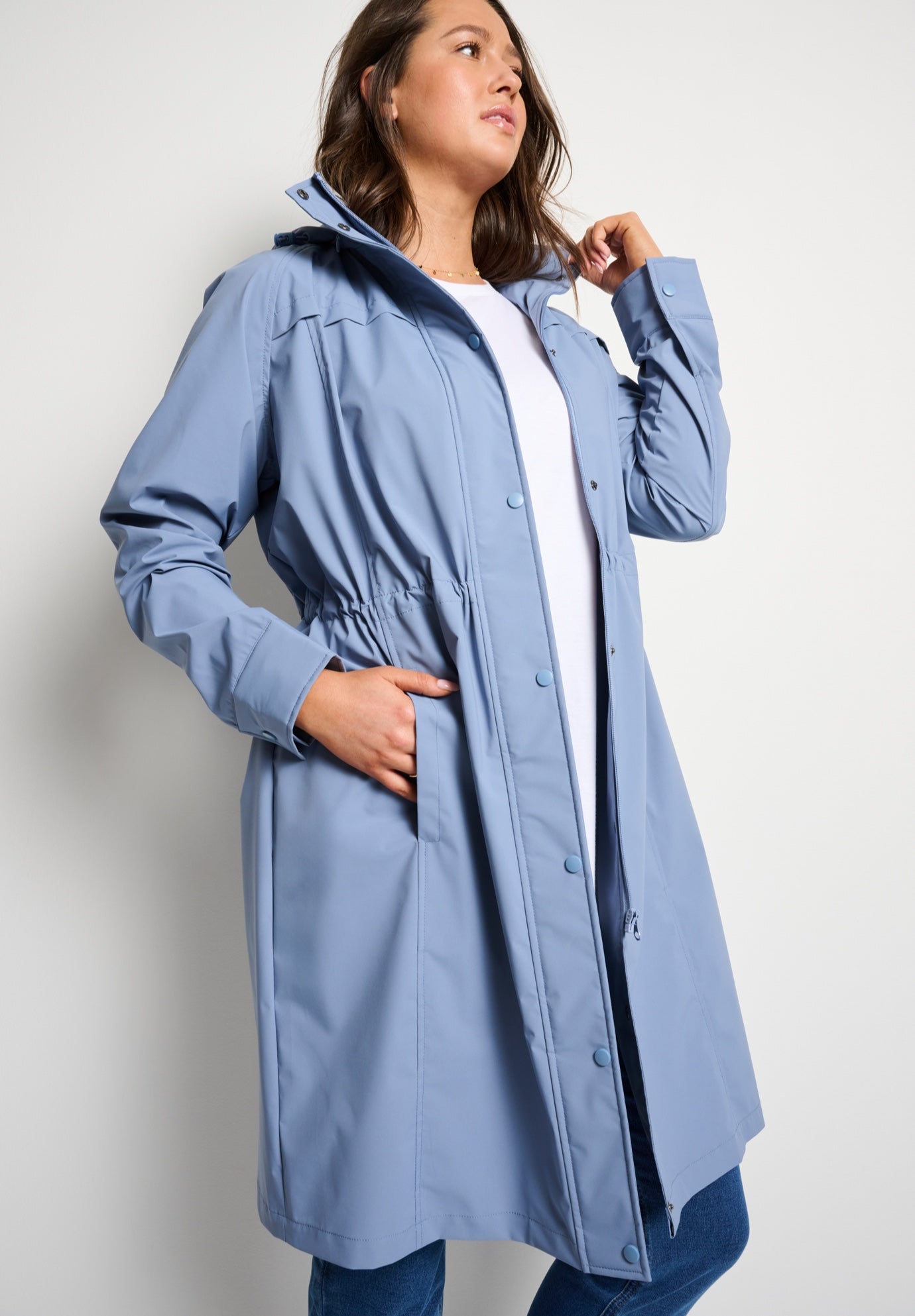 Self-Packable Hooded Raincoat image number 0