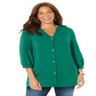 Light and Airy Y-Neck Blouse image number null