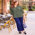 Light and Airy Y-Neck Blouse image number null