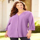 Light and Airy Y-Neck Blouse image number null