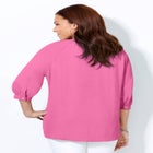 Light and Airy Y-Neck Blouse image number 1