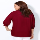 Light and Airy Y-Neck Blouse image number null