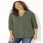 Light and Airy Y-Neck Blouse image number null
