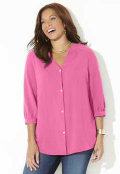 Light and Airy Y-Neck Blouse