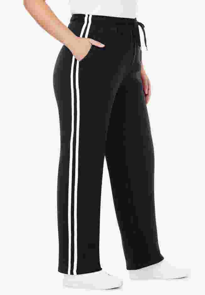 Better-Fleece Side-Stripe Pull-On Sweatpants image number 2