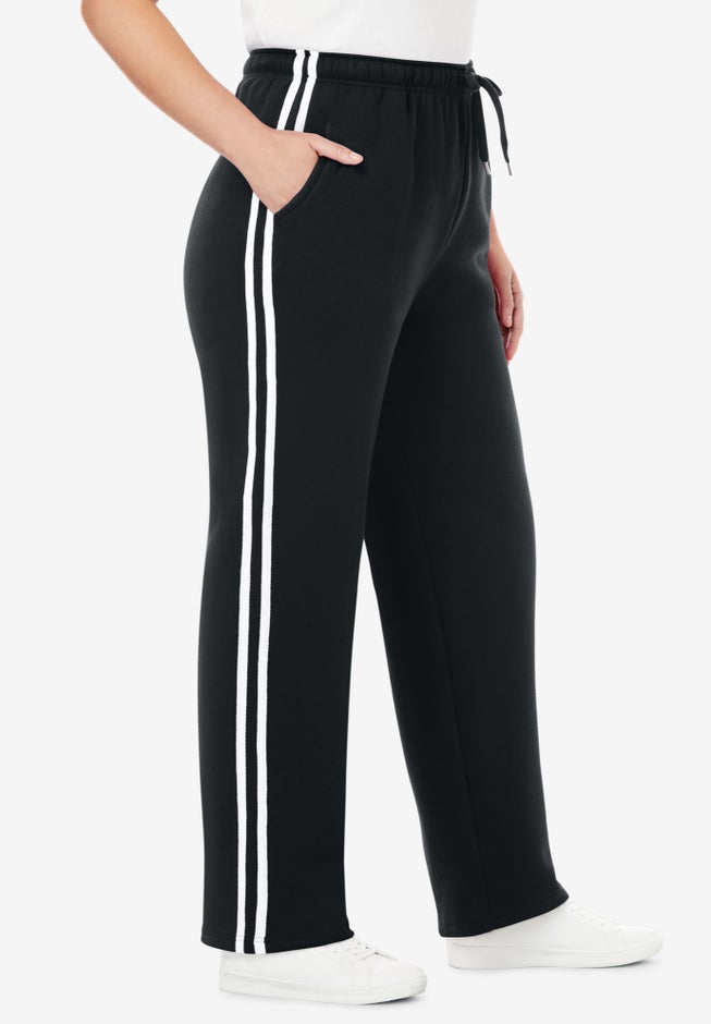 Better-Fleece Side-Stripe Pull-On Sweatpants image number 2