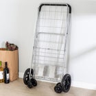Chrome 4-Wheel Folding Utility Cart image number null