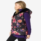Plus Size 2-in-1 Puffer and Faux Fur Vest image number null