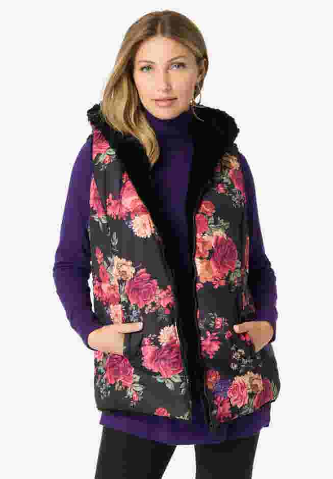 Reversible Faux Fur Vest image number 0