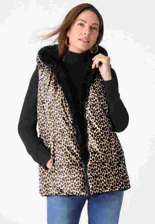 Reversible Faux Fur Vest image number 0