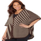 V-Neck Pullover Poncho image number null