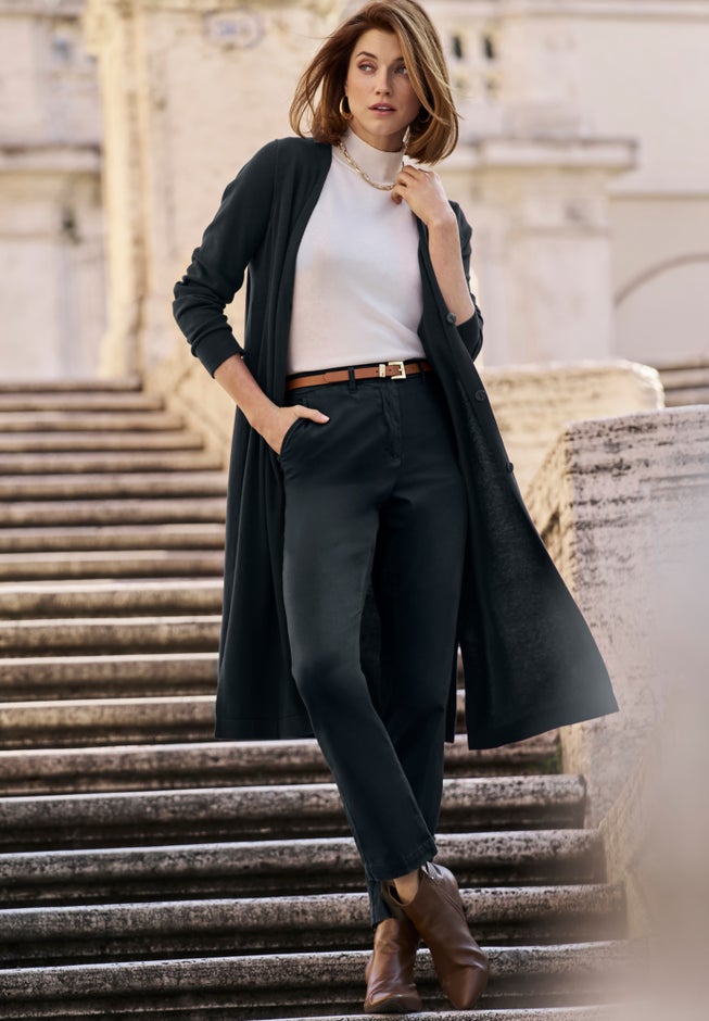 Stretch Cotton Chino Straight-Leg Pant image number 1