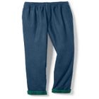 Elastic-Waist Cotton Straight Leg Denim Pant with Flannel Lining image number null