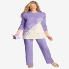 Snowflake Jacquard Pullover Sweater image number null