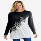 Holiday Snowflake Jacquard Sweater image number null