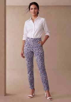 Comfort Waist Stretch Denim Straight-Leg Jean