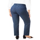 Comfort Waist Stretch Denim Straight-Leg Jean image number null
