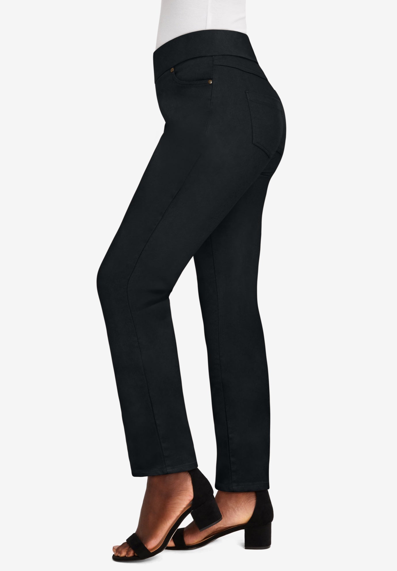 Comfort Waist Stretch Denim Straight Leg Jean image number 2