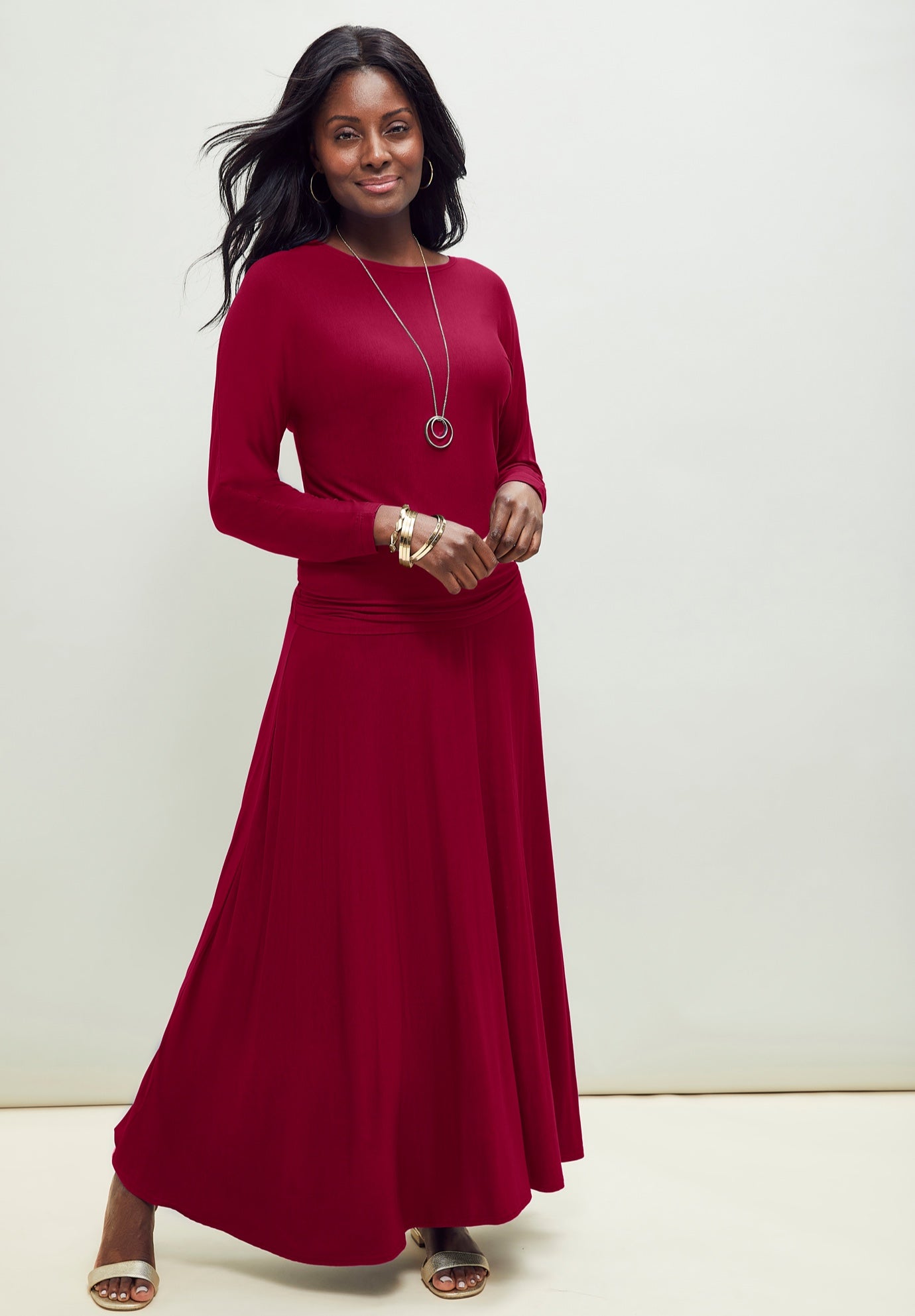 2-Piece Dolman Sleeve Skirt Set image number 0