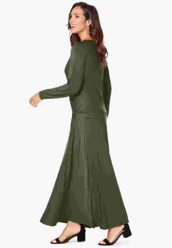 2-Piece Dolman Sleeve Skirt Set image number 3