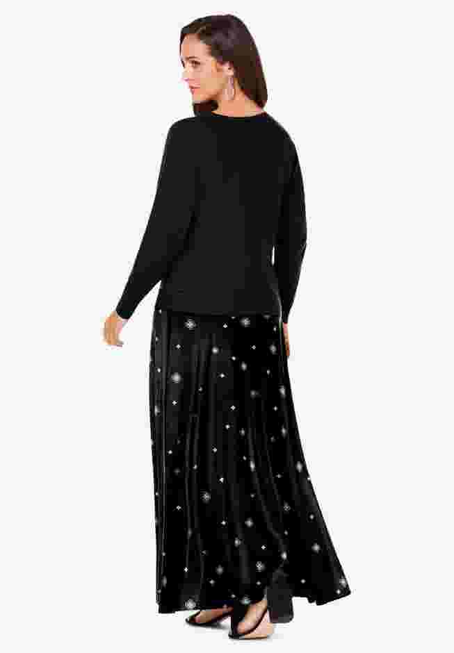 2-Piece Dolman Sleeve Skirt Set image number 1