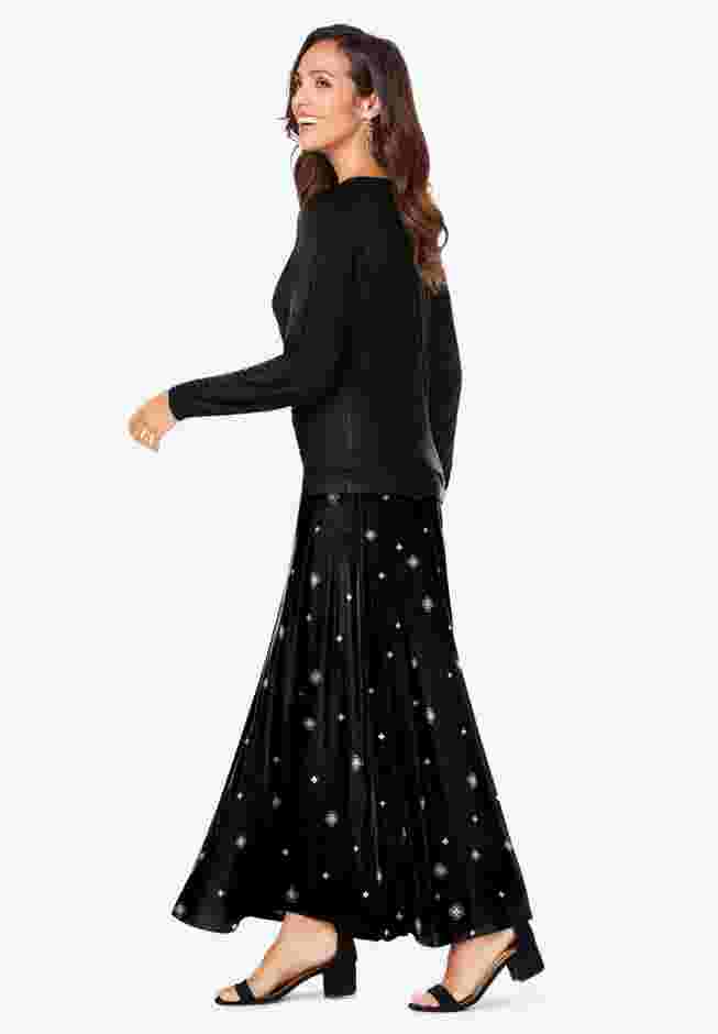 2-Piece Dolman Sleeve Skirt Set image number 2