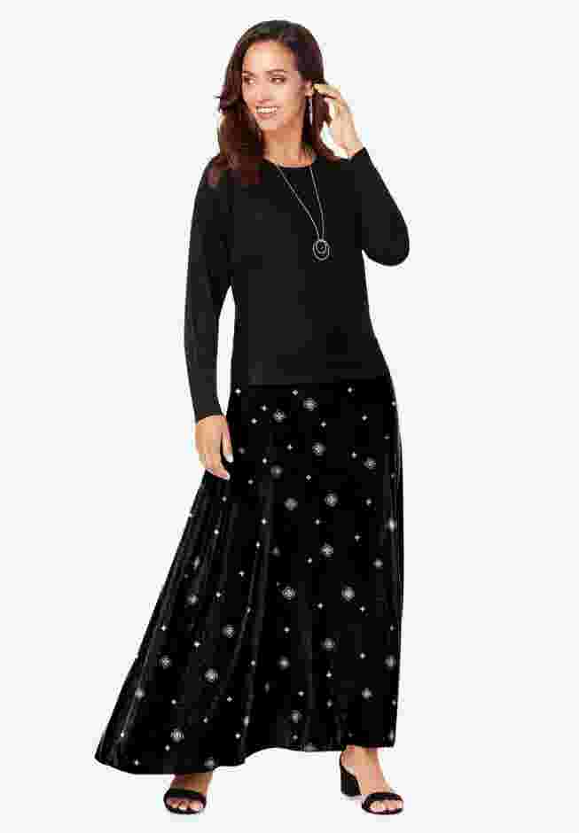 2-Piece Dolman Sleeve Skirt Set image number 0