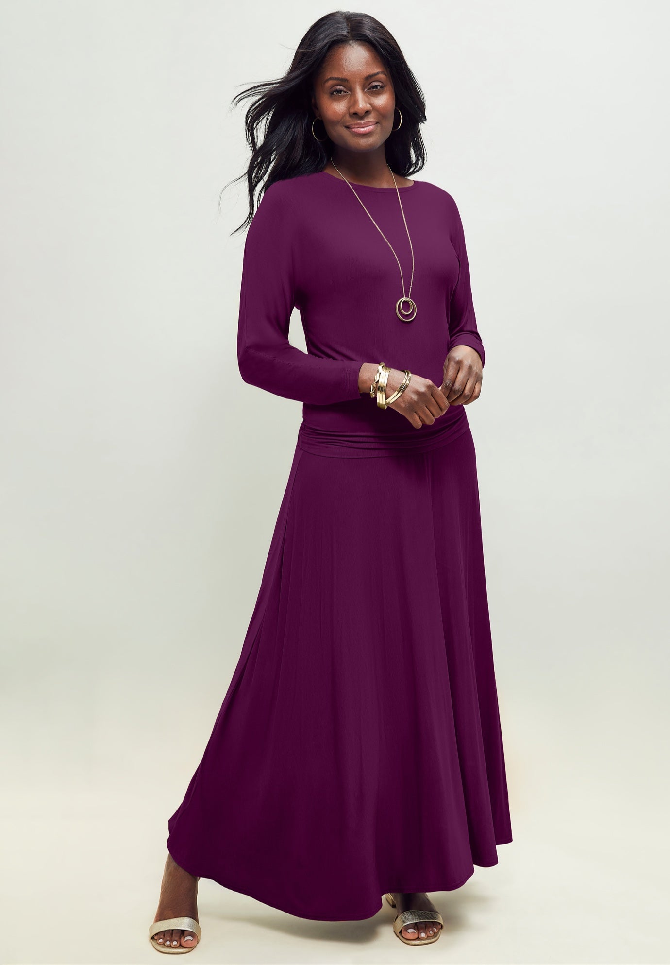 2-Piece Dolman Sleeve Skirt Set image number 0