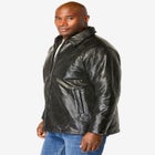 Embossed leather jacket image number null