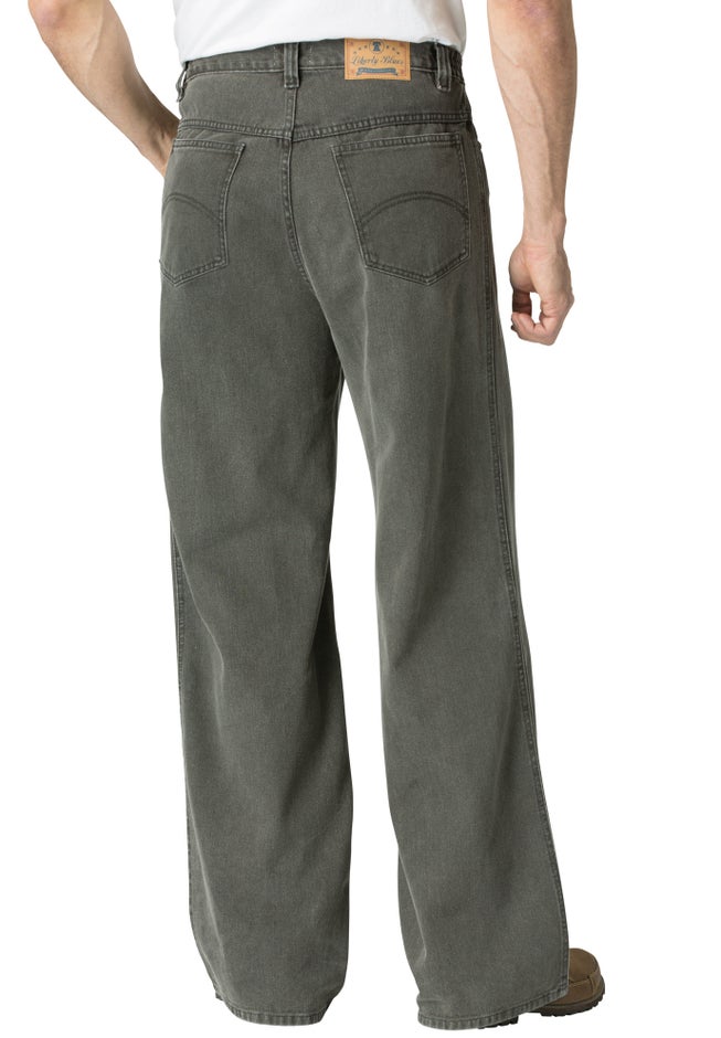 Side-Elastic Wide Leg 5-Pocket Jeans image number 1