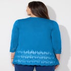Pointelle Chevron Cardigan image number null