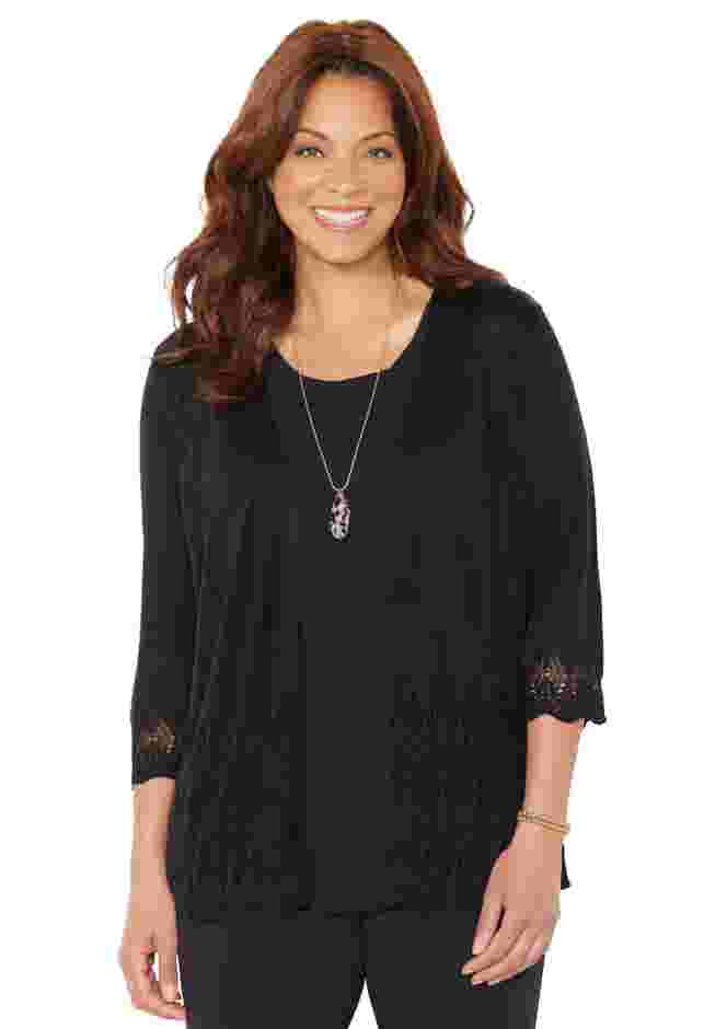 Pointelle Chevron Cardigan image number 0