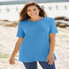 Perfect Short-Sleeve Crewneck Cotton Tee image number 0