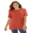Perfect Short-Sleeve Crewneck Cotton Tee image number 0