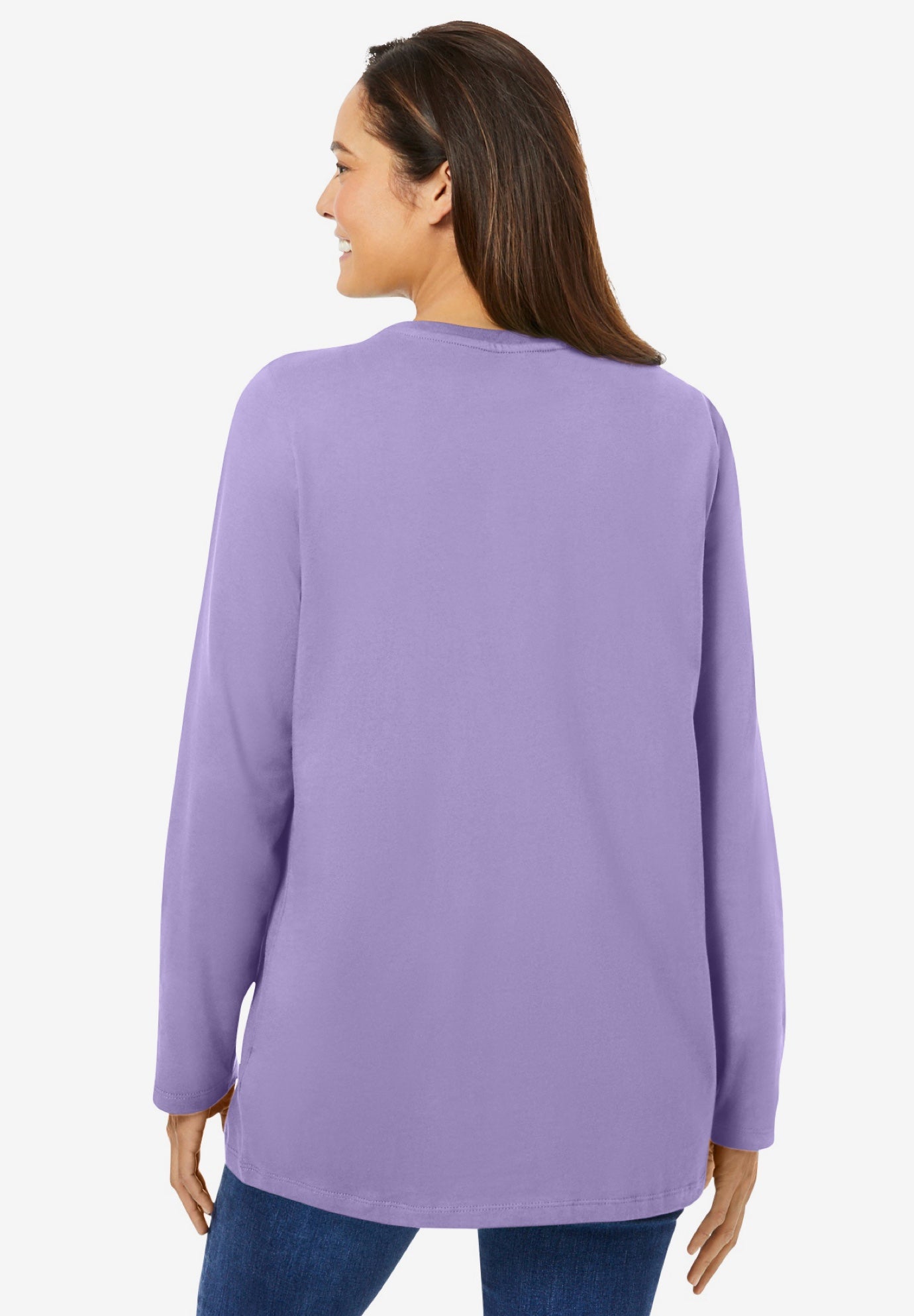 Perfect Long-Sleeve Crewneck Tee image number 1