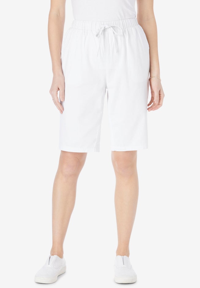 Drawstring Denim Short image number 0