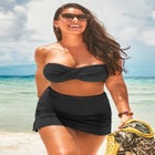 Valentine Ruched Bandeau Bikini Top image number null