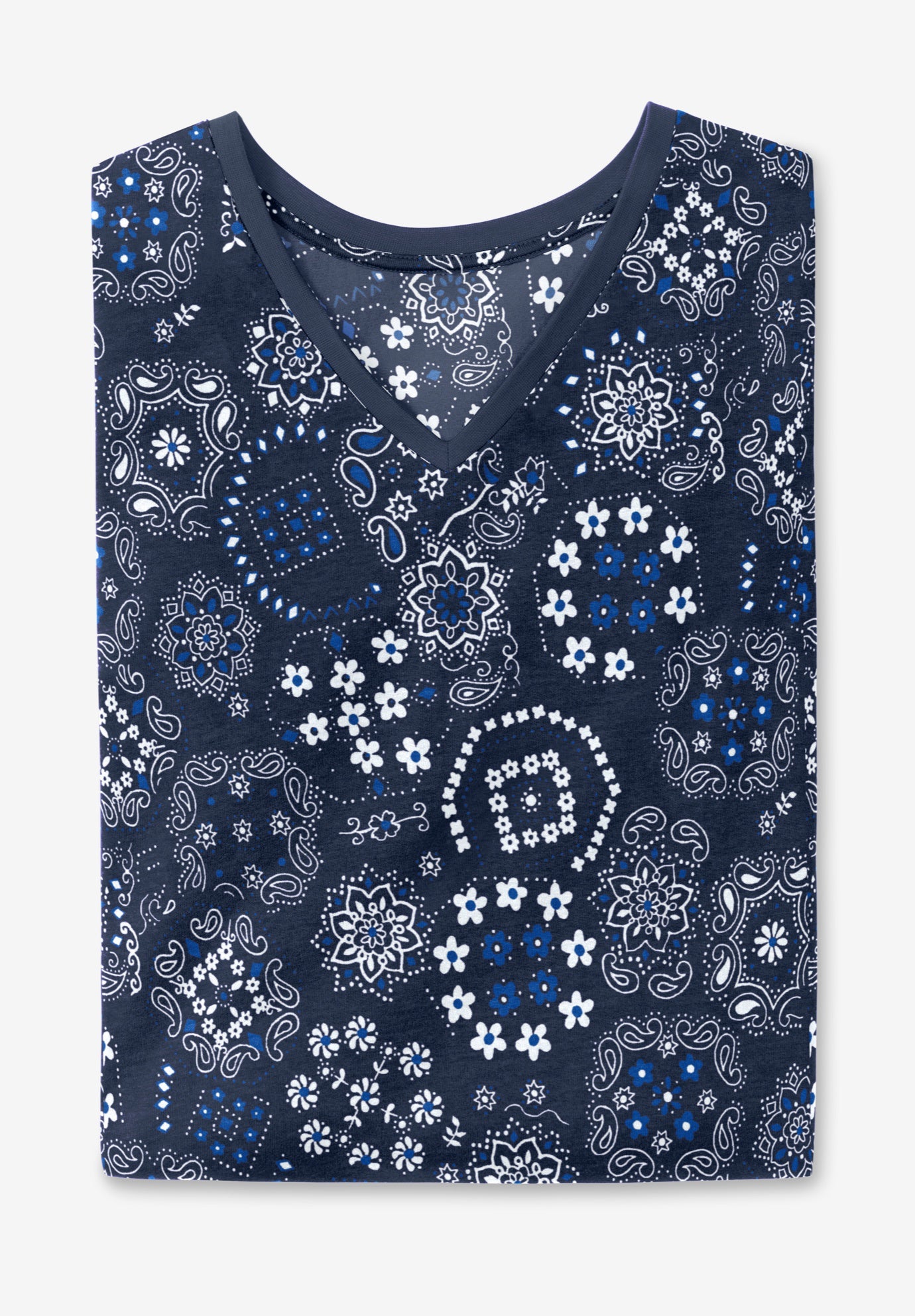 Cuffed Americana Print Tee image number 3