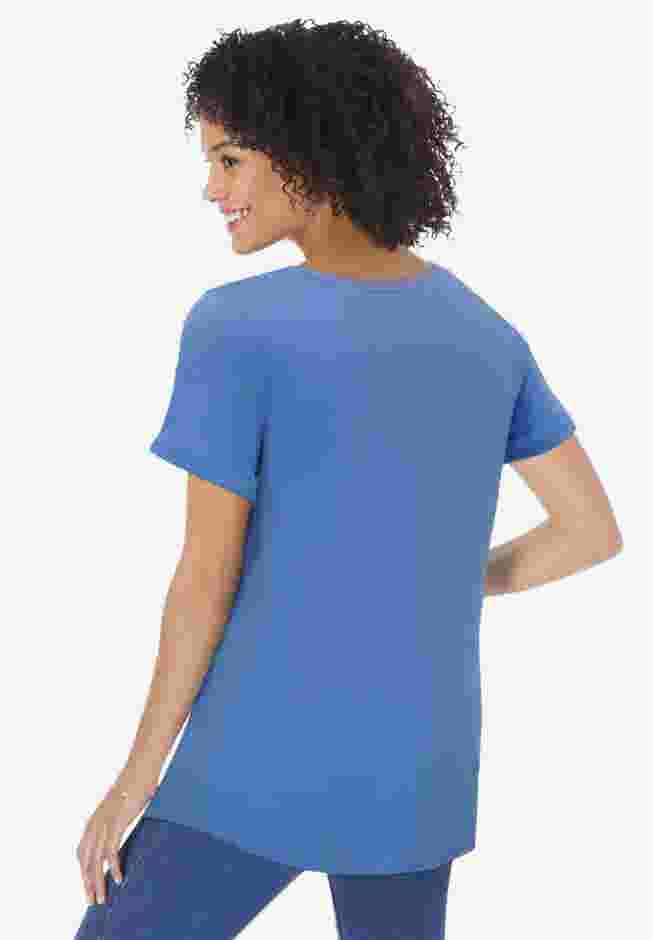 Cuffed Americana Print Tee image number 1