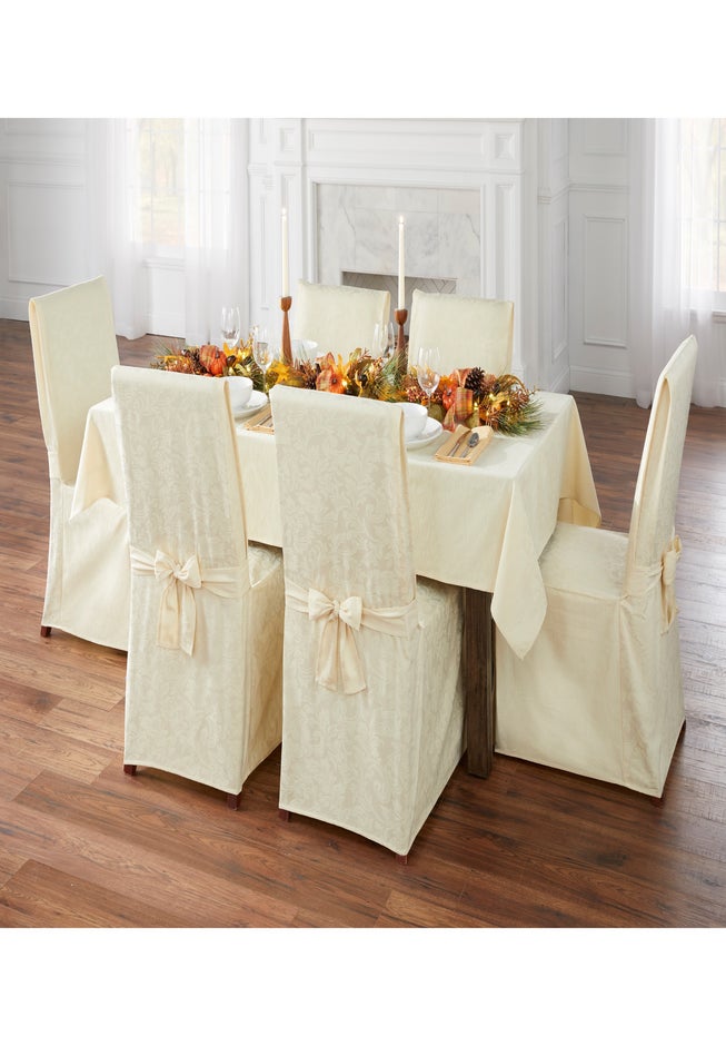 Damask Set of 2 Chair Covers image number 2