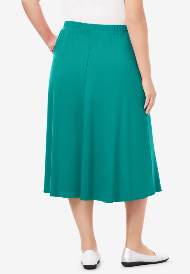 7-Day Knit A-Line Skirt image number 2