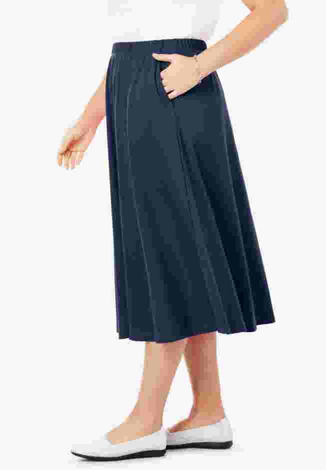 7-Day Knit A-Line Skirt image number 1